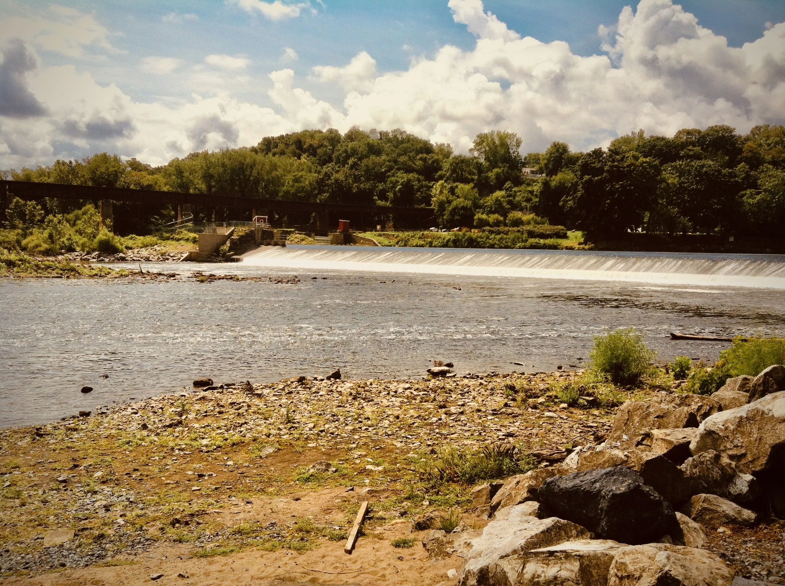 Scott Park on the shore of the Delaware