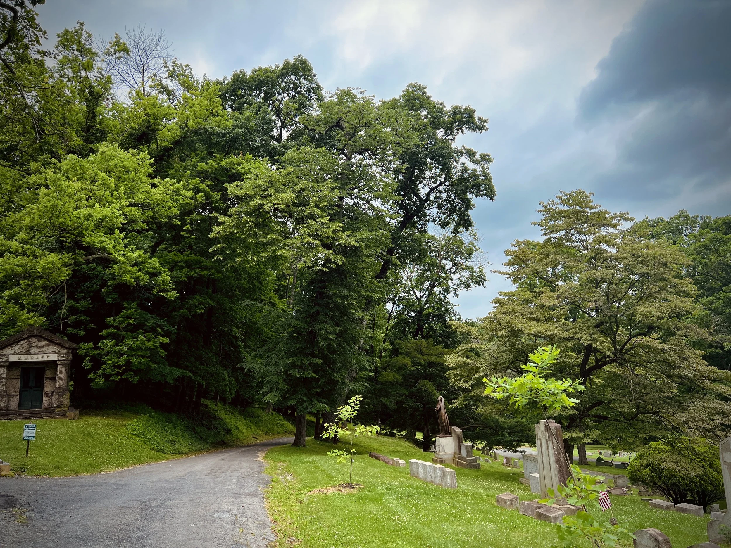Easton Cemetery path