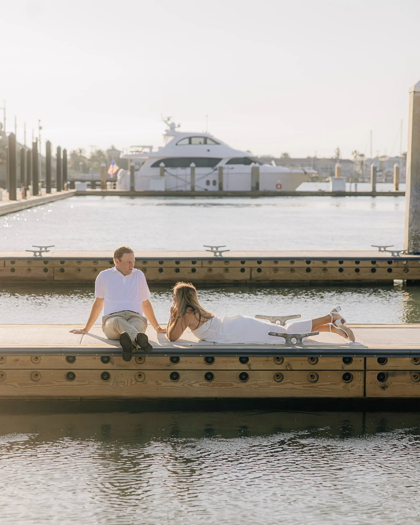 A glowy summer morning with Kaylin + Ben 🤍 Can&rsquo;t wait to see these two again in October for their wedding day!