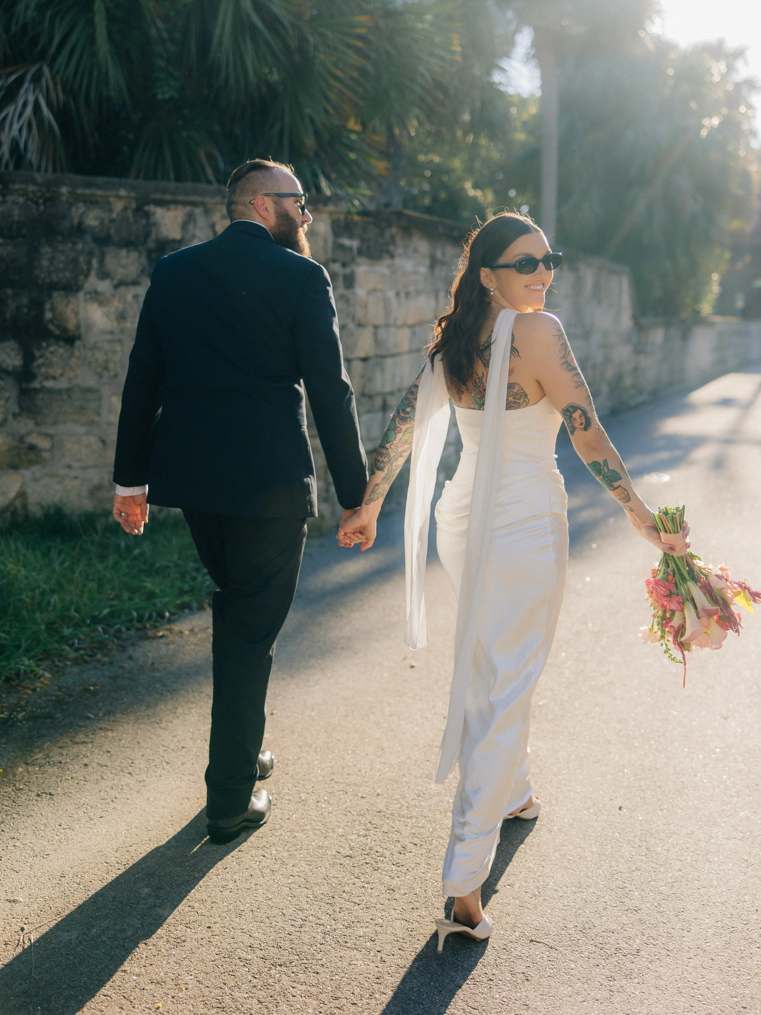 Taylor &amp; Chris. The vibes? Immaculate.

A little old-world romance, a little editorial edge, and a whole lot of personality.

From wandering the historic streets of St. Augustine to a celebration filled with colorful florals, disco balls, and all