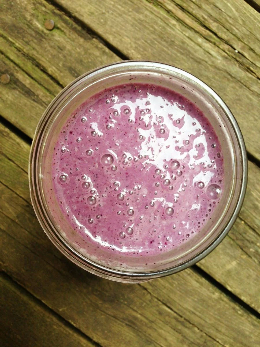 Wild blueberry smoothie