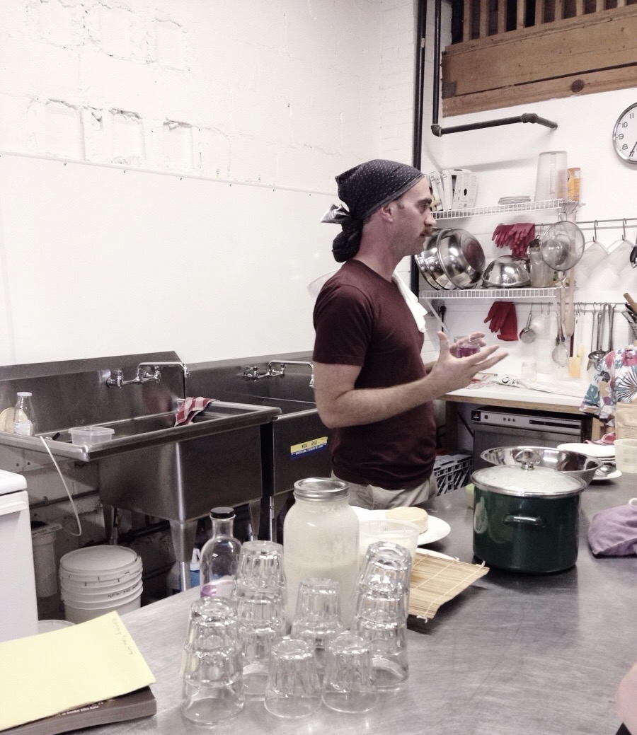 David during his workshop at Alchemy Pickle