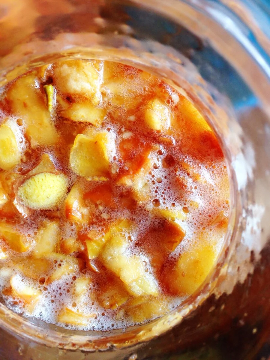 When you stir during the first week of fermenting, you'll see carbonation bubbles