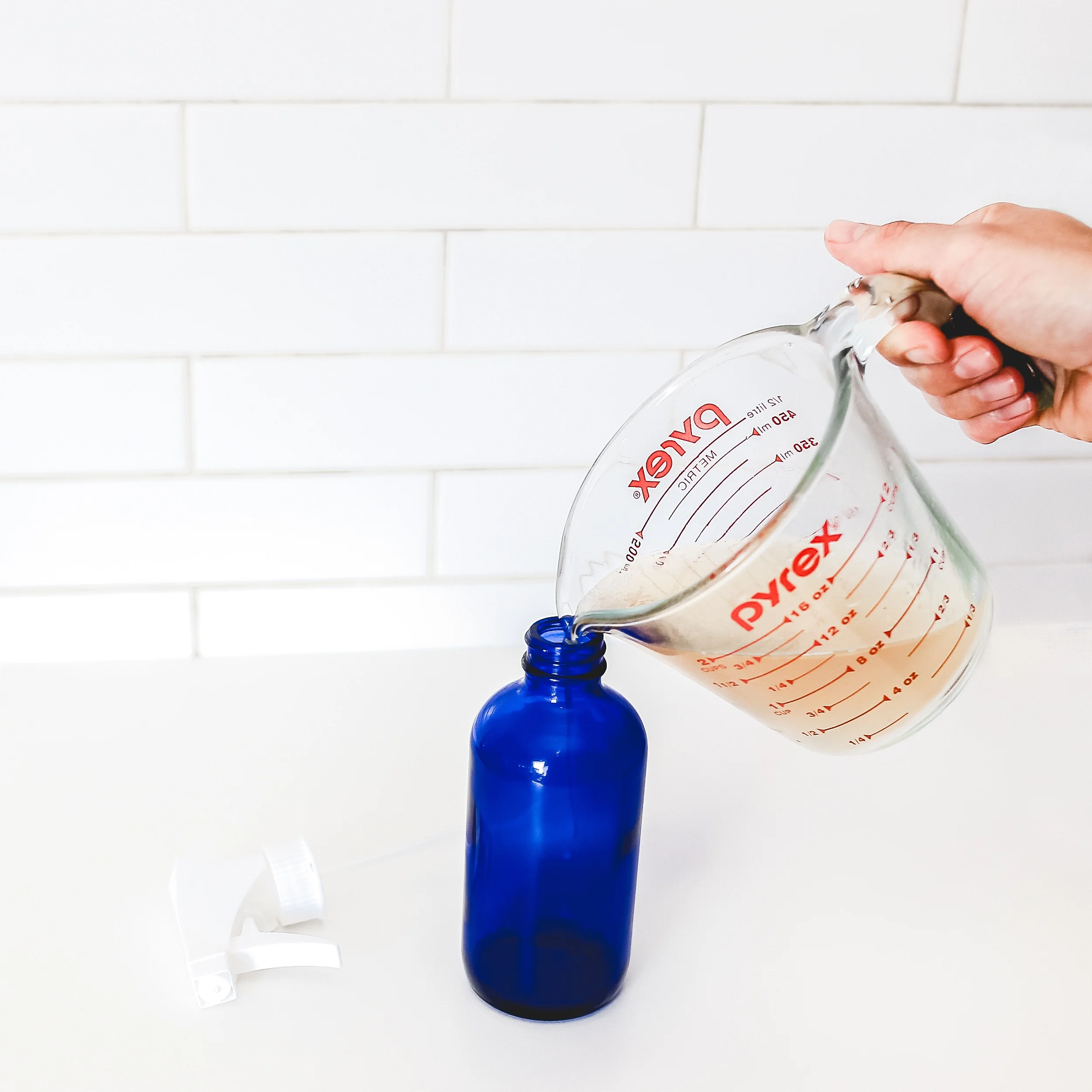 Transfer to a spray bottle
