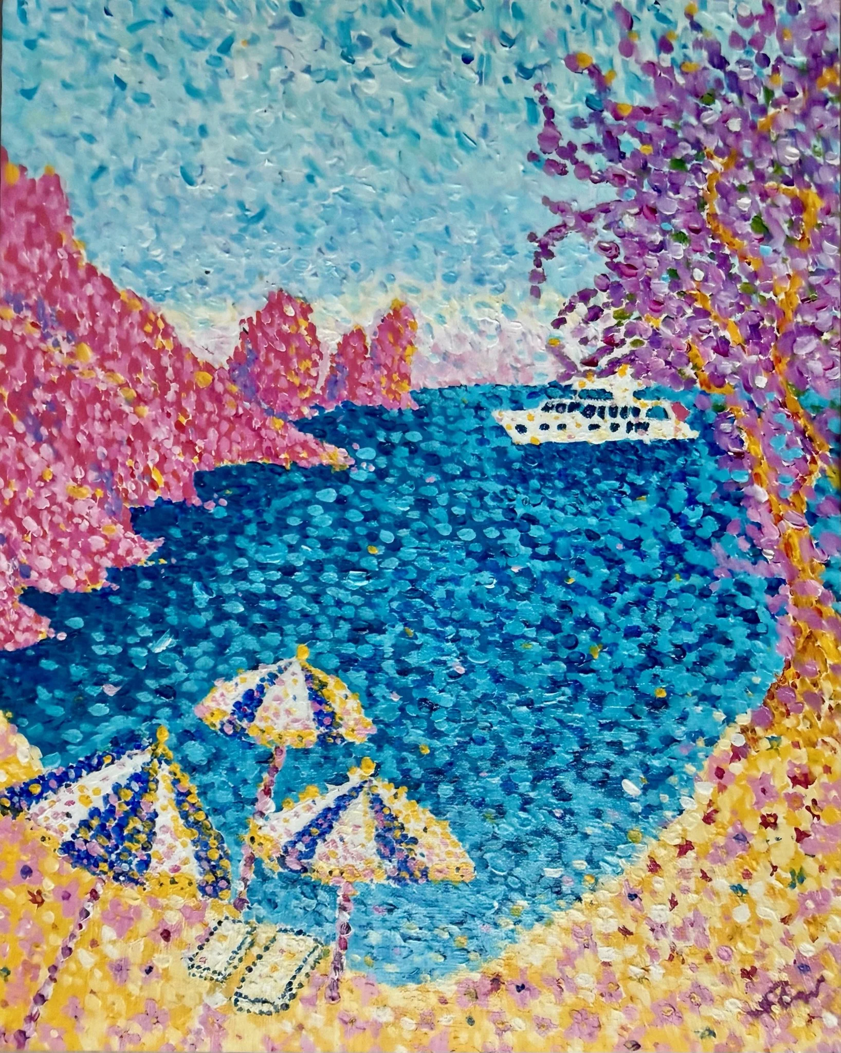   Vanadis in Capri   Acrylic on wood panel  8 × 10 in (20.3 × 25.4 cm)  2026 