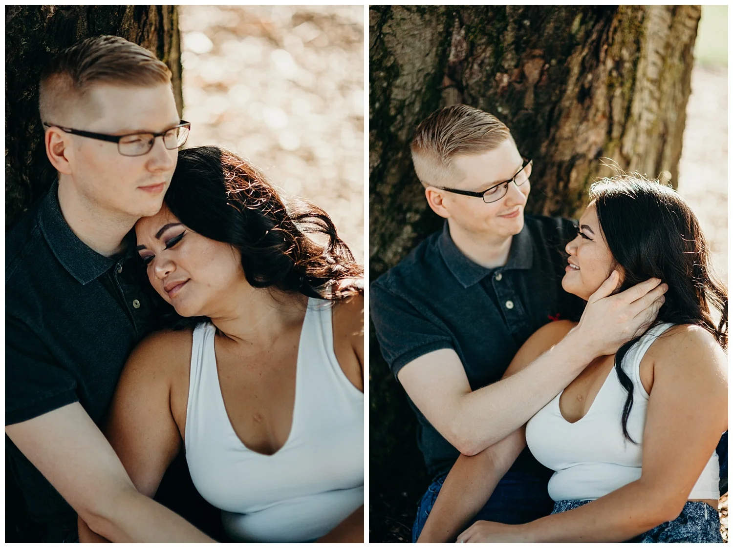 Jaynah and Kevin Point Defiance Rose Garden Owen Beach Tacoma Washington Engagement Session (8).jpg