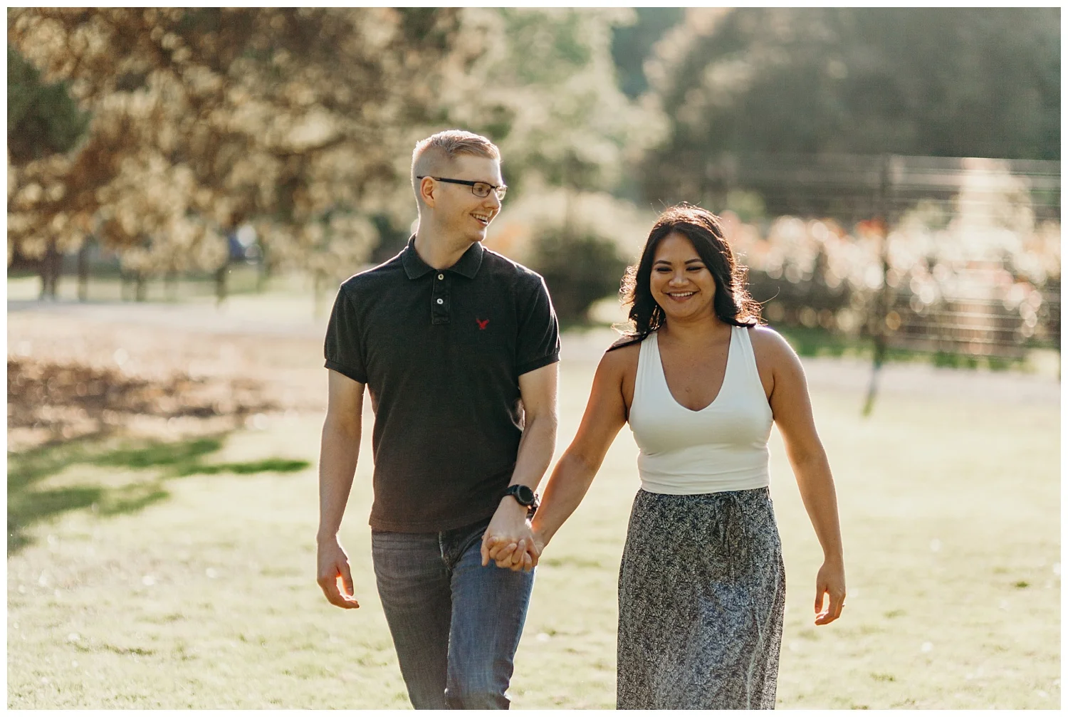 Jaynah and Kevin Point Defiance Rose Garden Owen Beach Tacoma Washington Engagement Session (11).jpg