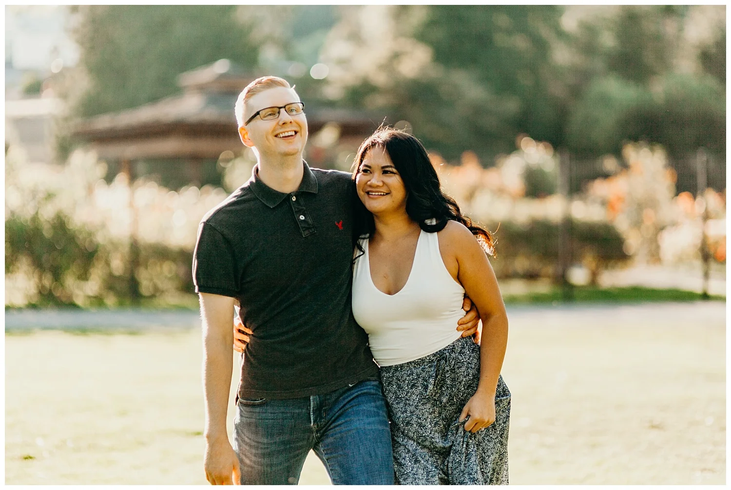 Jaynah and Kevin Point Defiance Rose Garden Owen Beach Tacoma Washington Engagement Session (13).jpg