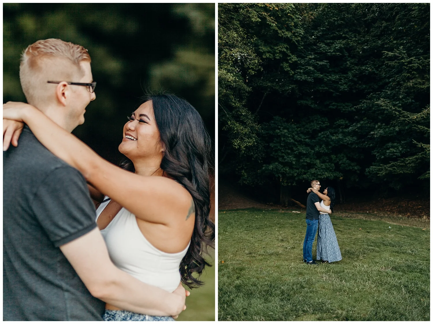 Jaynah and Kevin Point Defiance Rose Garden Owen Beach Tacoma Washington Engagement Session (39).jpg