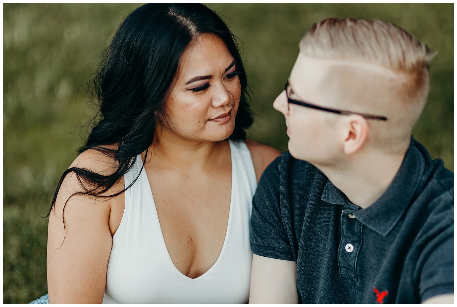 Jaynah and Kevin Point Defiance Rose Garden Owen Beach Tacoma Washington Engagement Session (44).jpg