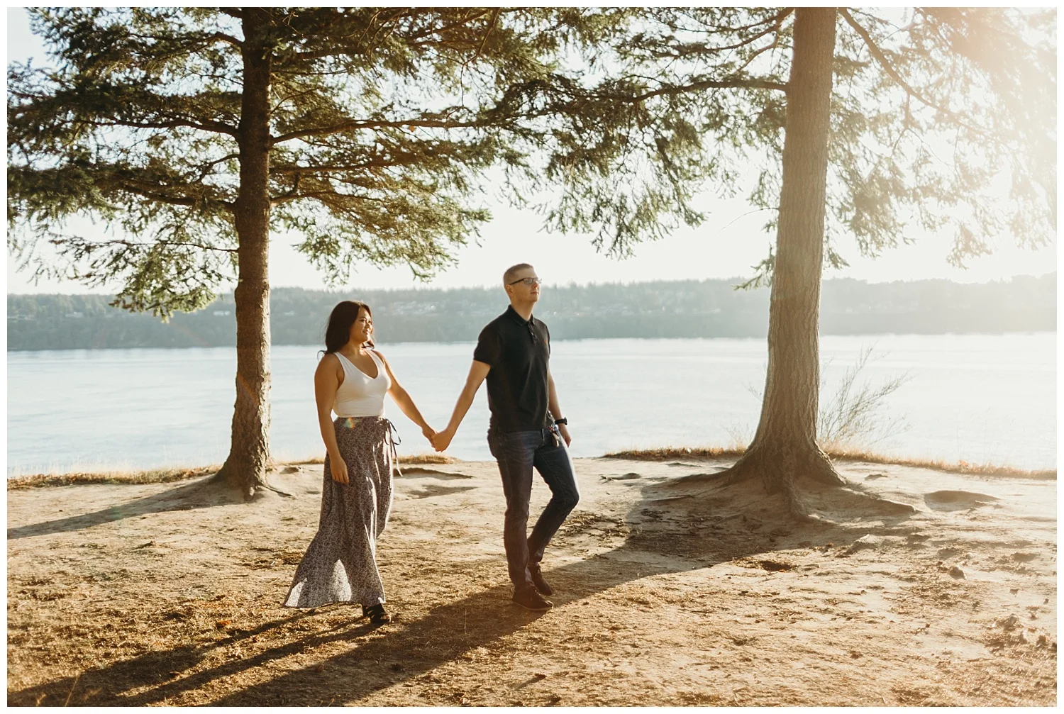 Jaynah and Kevin Point Defiance Rose Garden Owen Beach Tacoma Washington Engagement Session (54).jpg