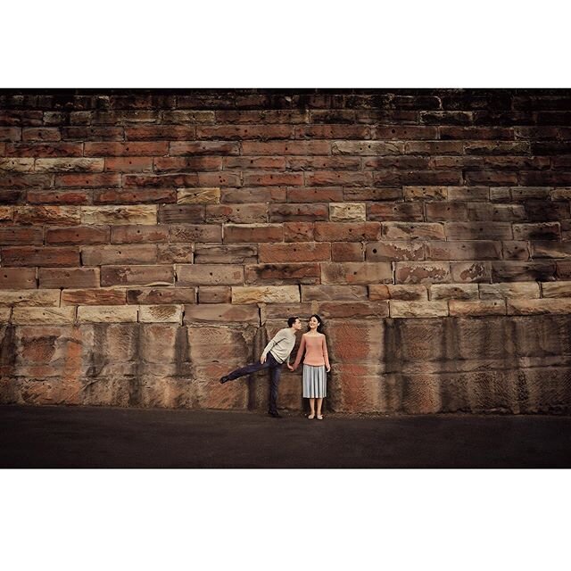 This couple made me laugh. Bo and Cedric combined a little of #japanese culture with a lot of #french romance to produce a great #portrait session at the @therocks in @sydney . I just loved these two. @photographyonhermitage @sydney #portrait #portra