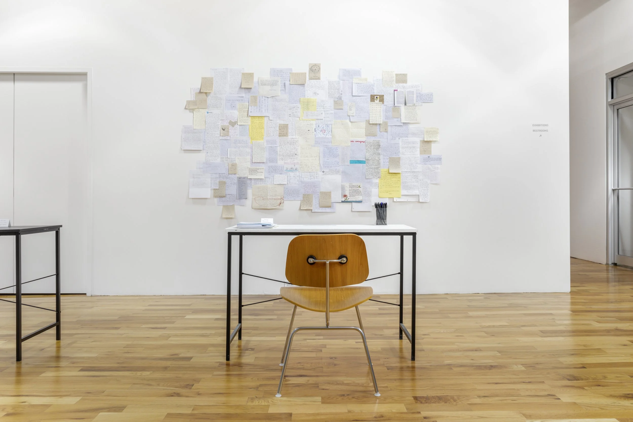   Everything is Fine   Handwritten letters from around the world  2017 - ongoing    Statement about the work:  In 2017, I curated a massive exhibition centered around Ecopsychology called "Axis Mundi." As part of the exhibiton, I asked teenagers to w