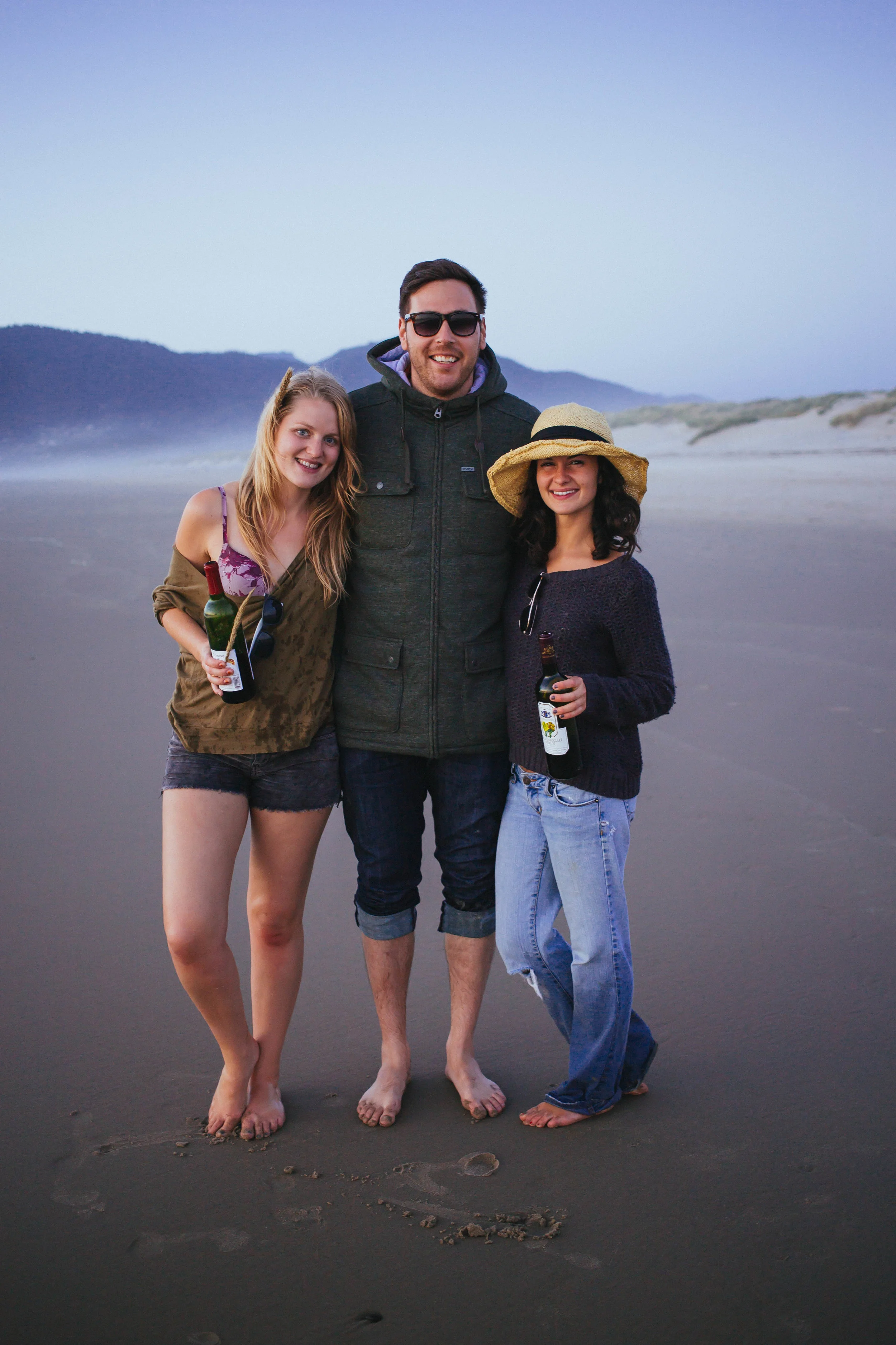 Photo: Friendly beach combers.