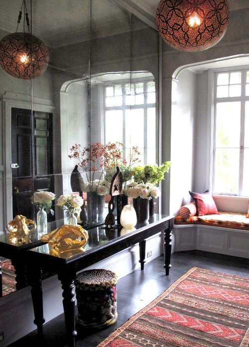 antique mirror glass vogue magazine