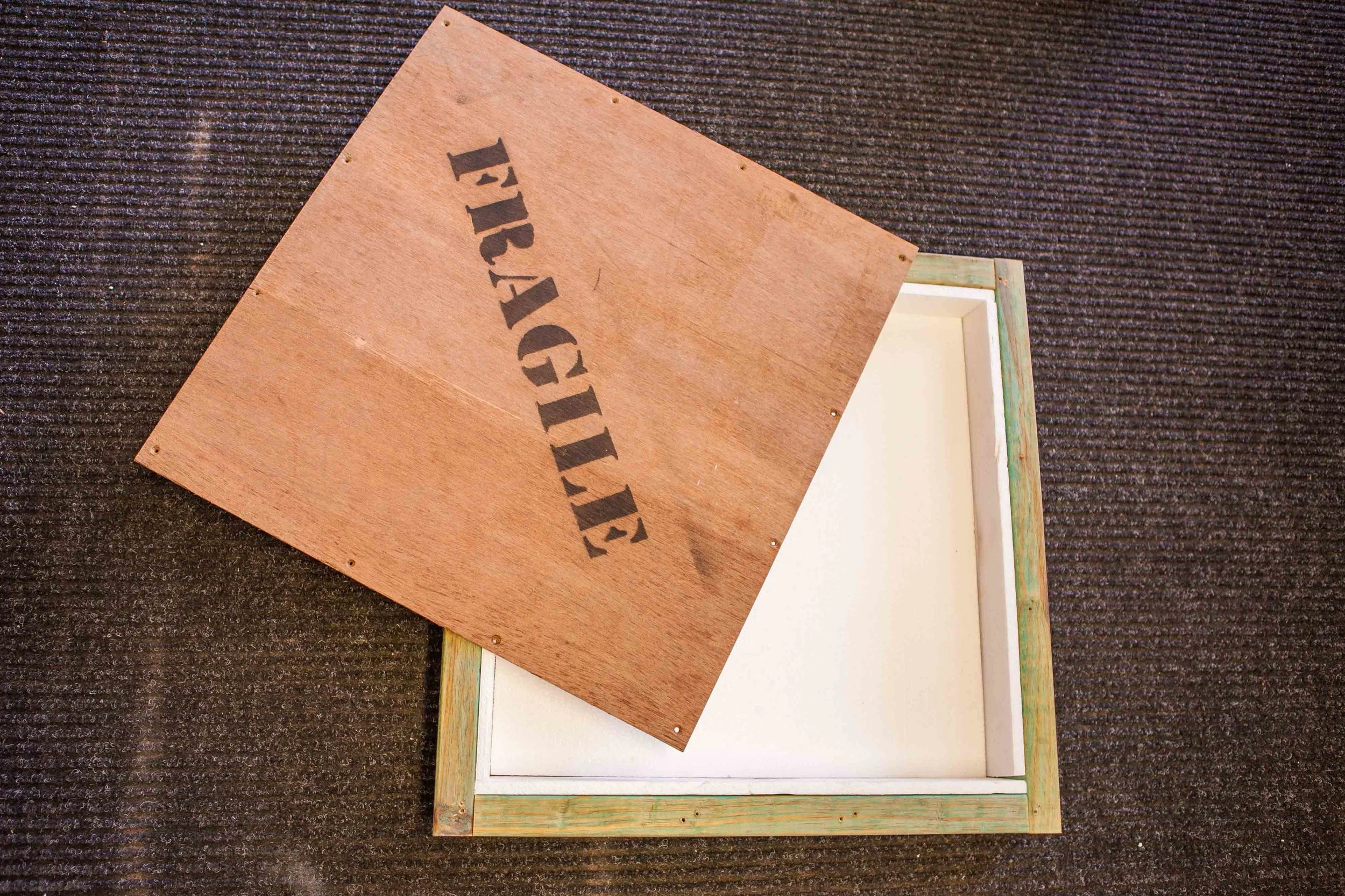 Antique mirror Packing case 