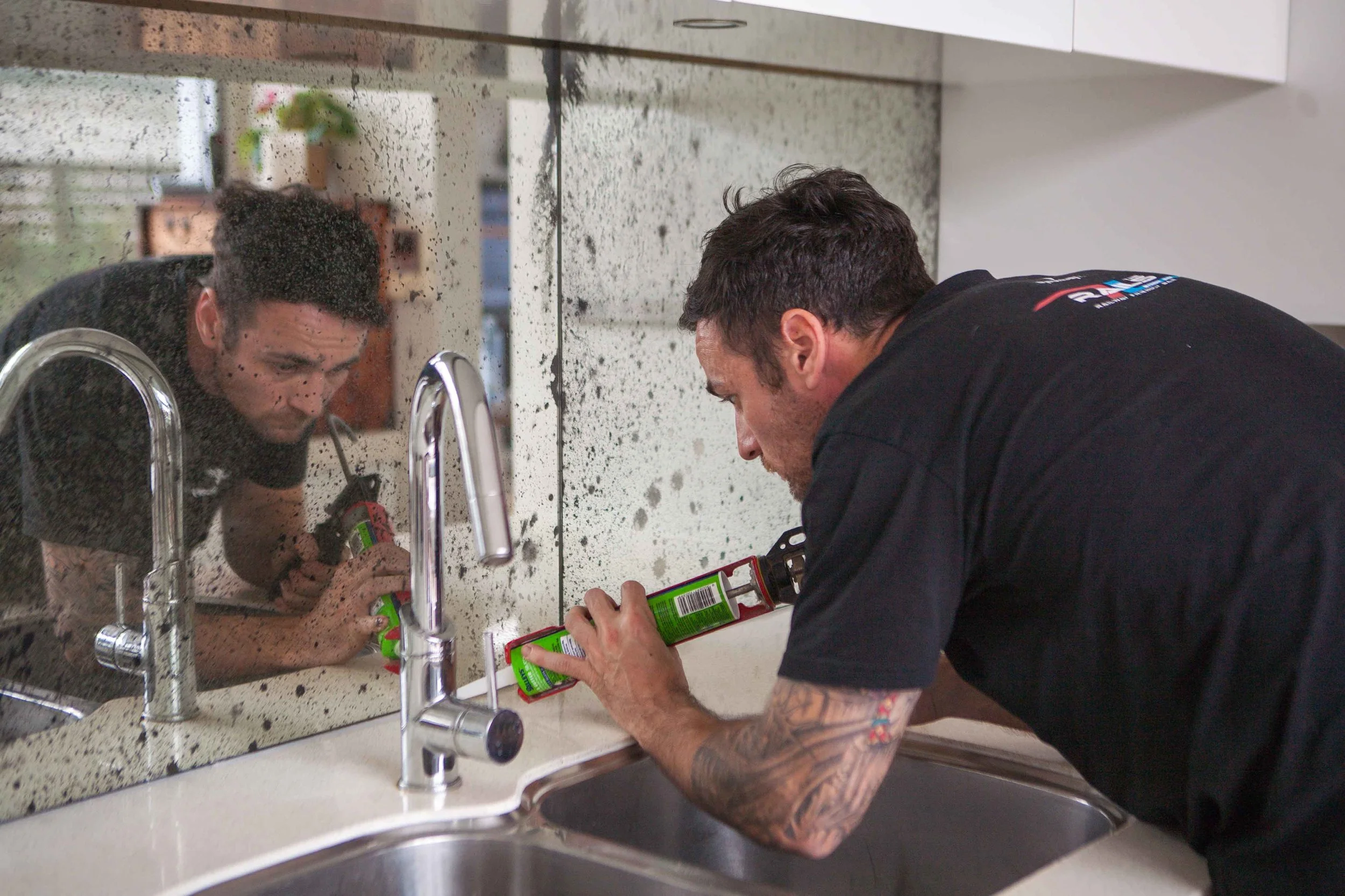 Antique Mirror Splashback