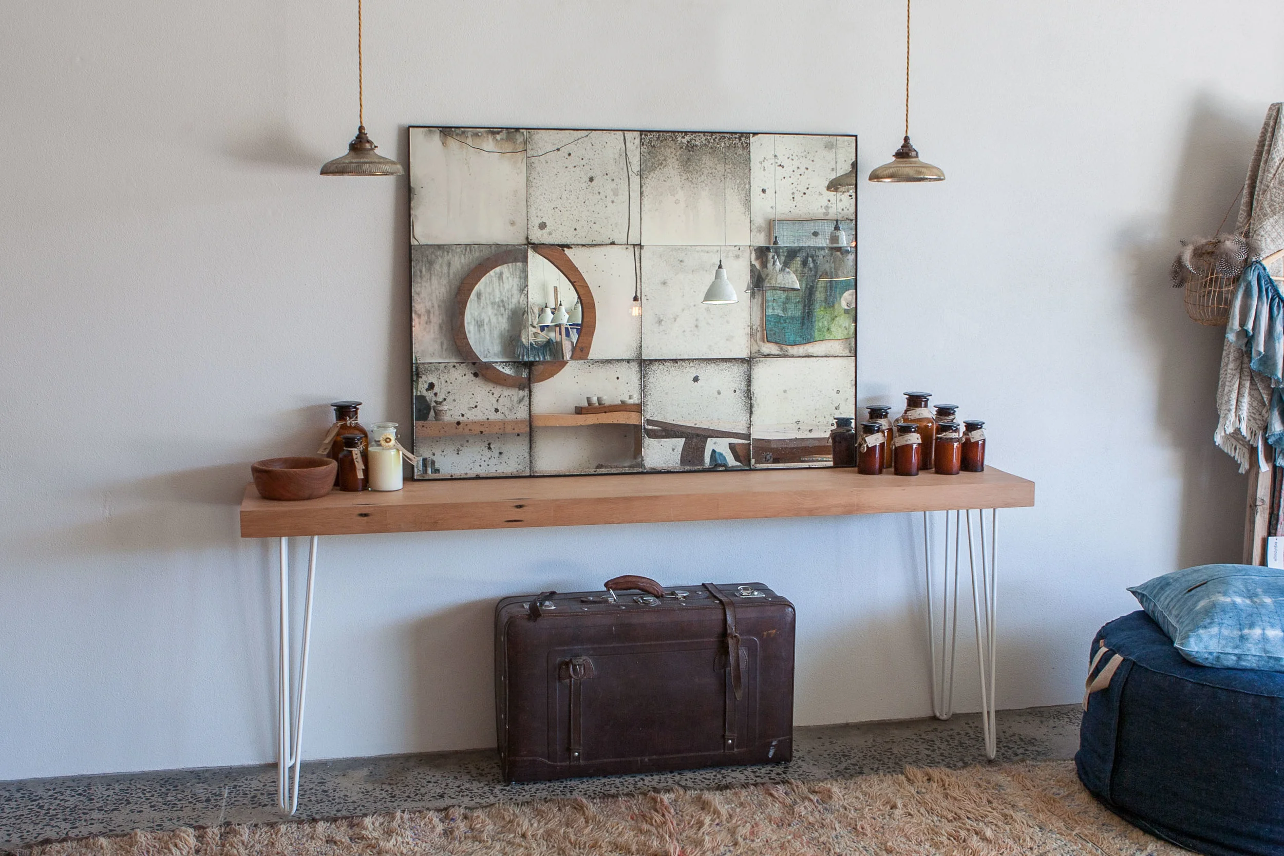 St Ouen  Framed Antique Mirror