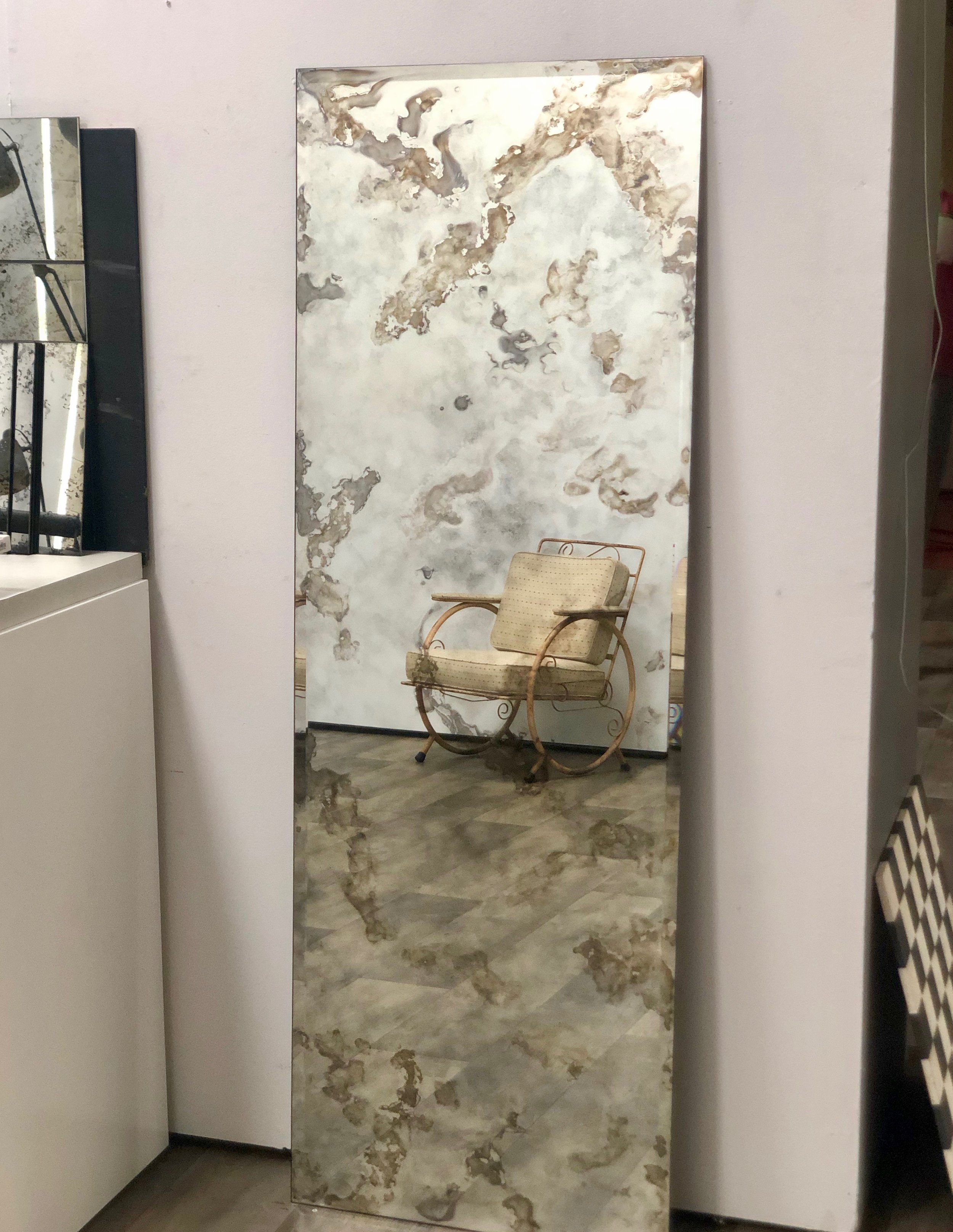 Antique Mirror Splashback S Antique Mirror Splashback S, Distressed Mirror Glass Cut To Size