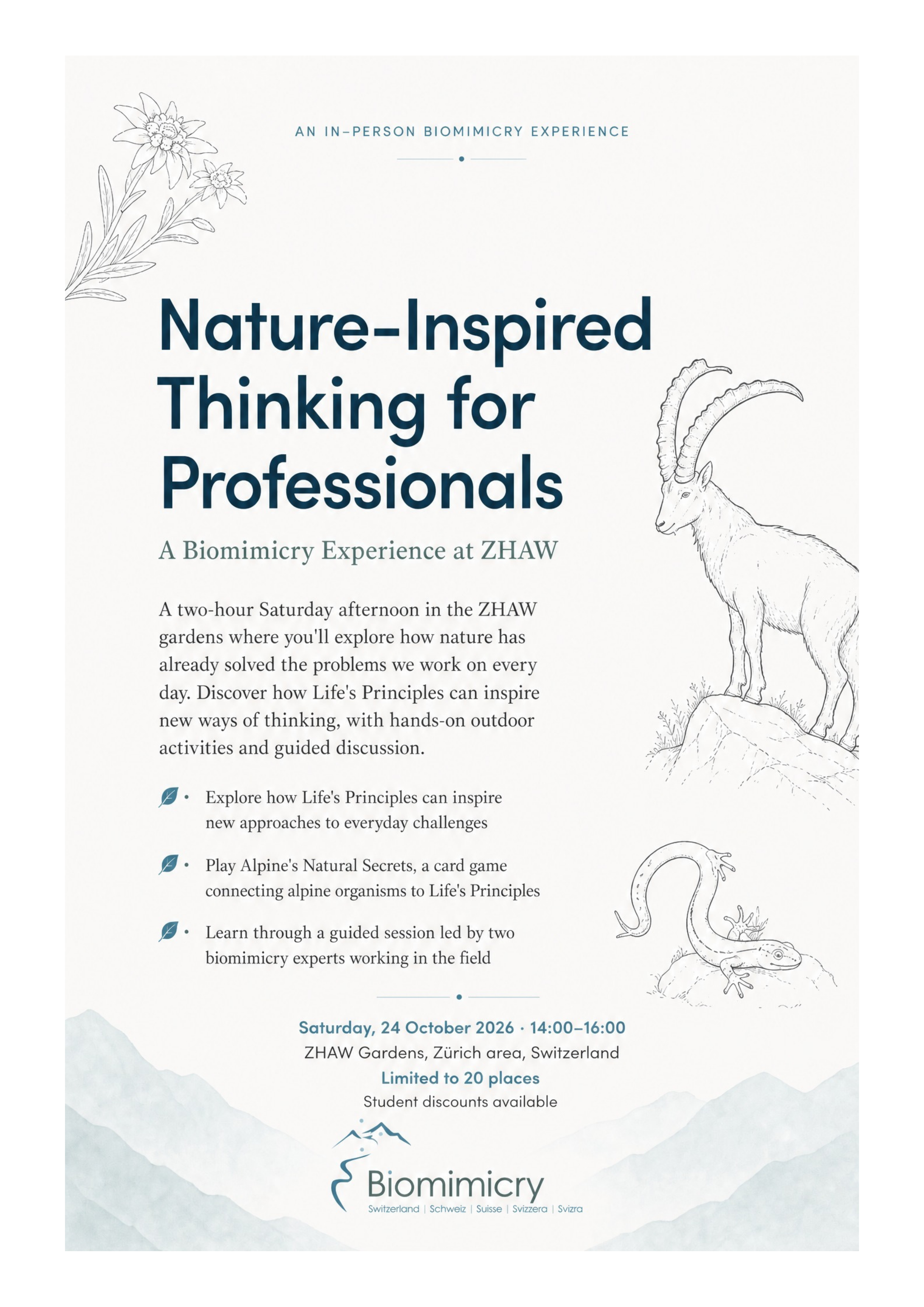 an in-person biomimicry experience