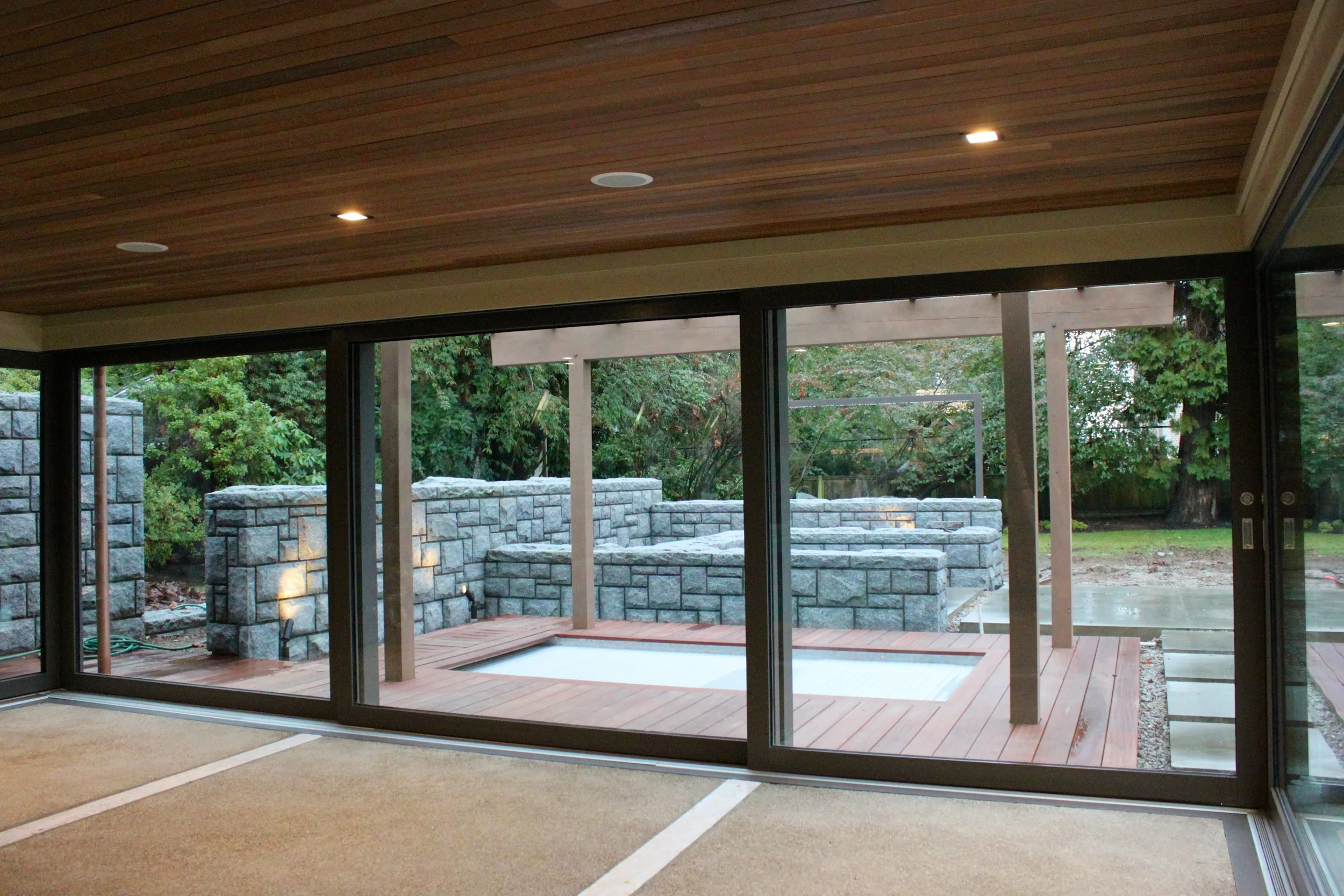  The project included the repair of the building's 
structure and envelope as well as the addition of an indoor steam room 
and outdoor hot tub. 