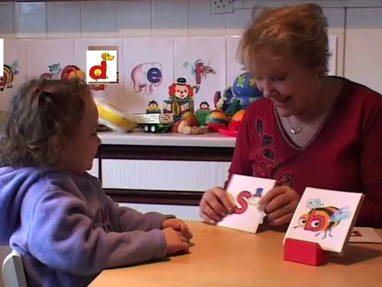 Leanna learns her letter names and sounds