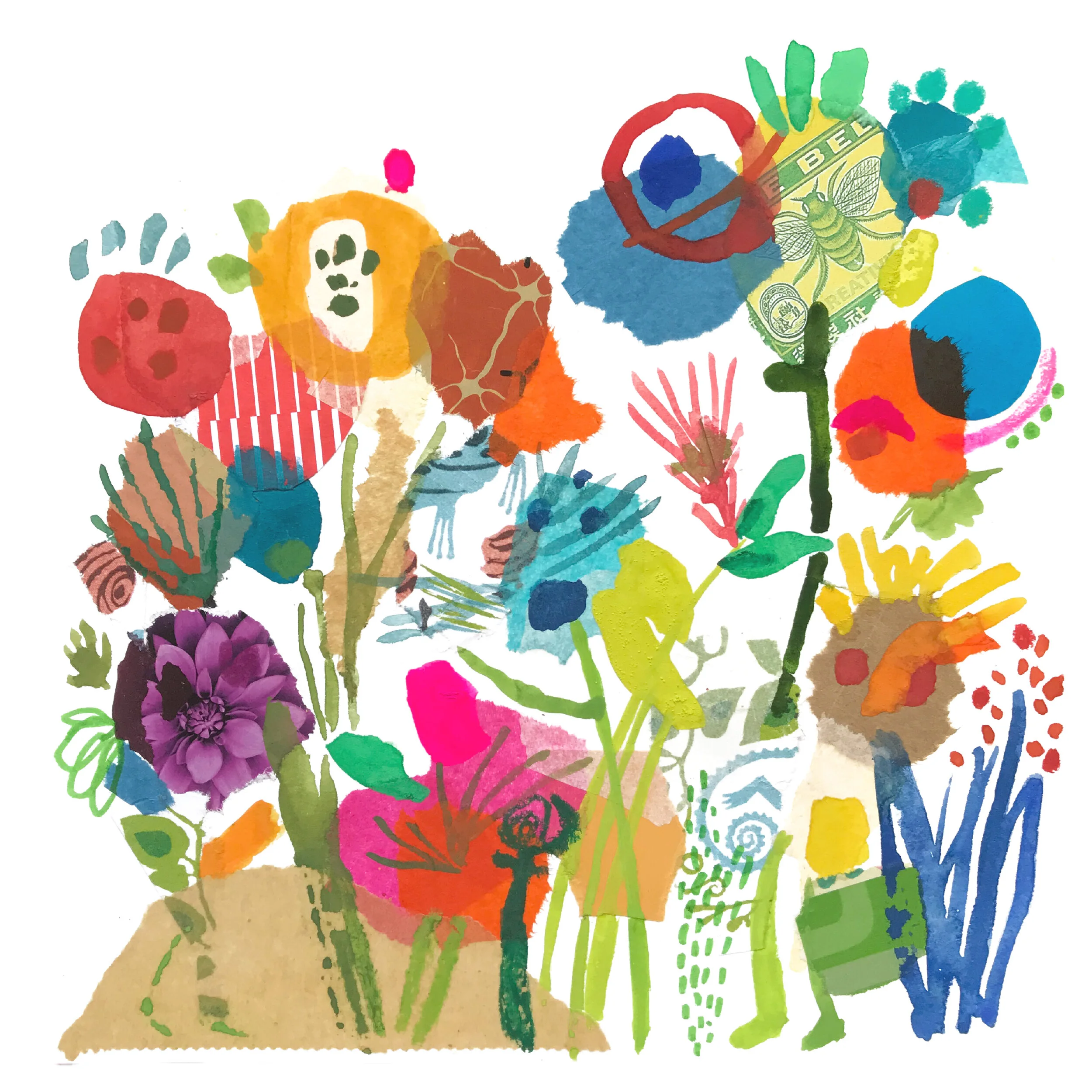 The garden was a party