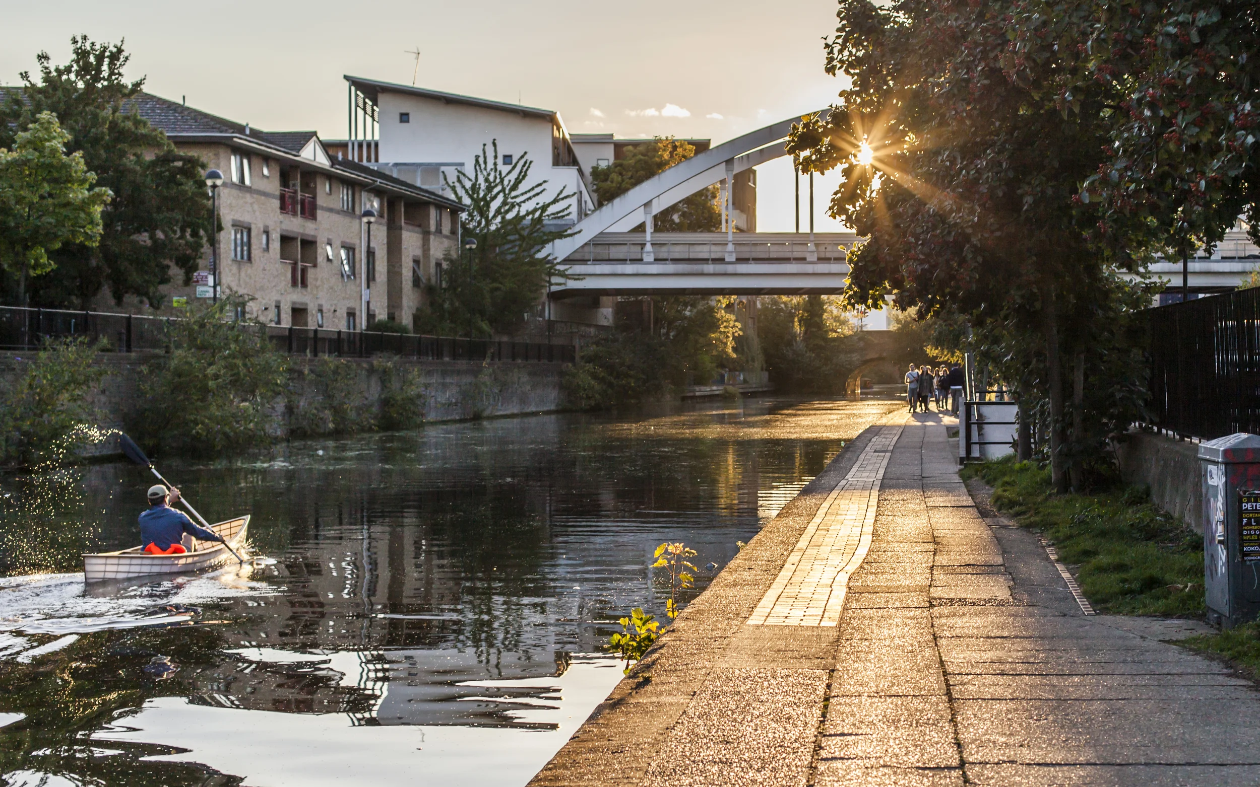 Shoreditch Canalside sunset