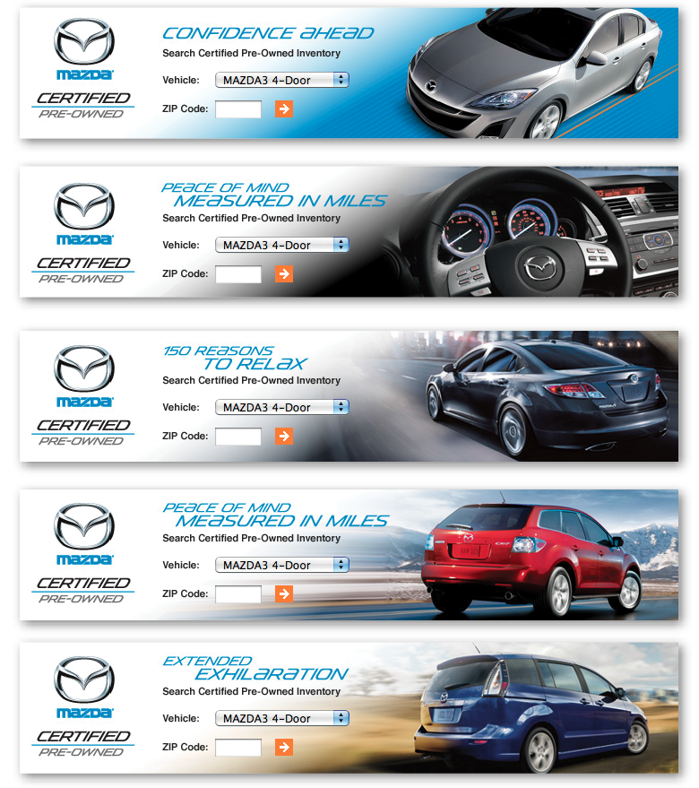 Website integrated banners