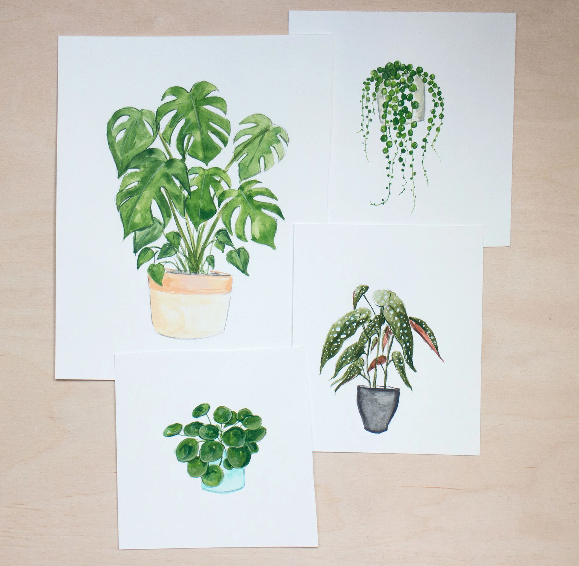 Here are the four original pieces that are available to purchase.