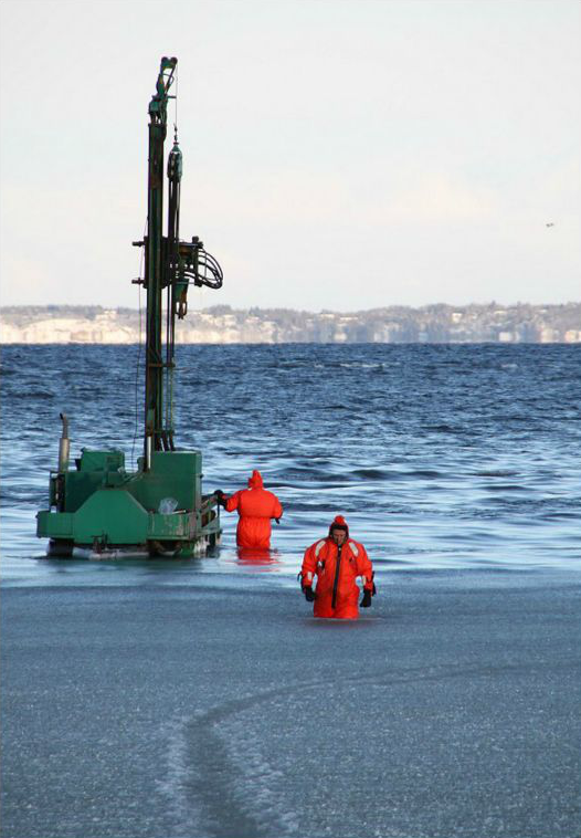 Jordbundsundersøgelser ved Handbjerg Marina. Foto: Yesterdaysfoto.dk