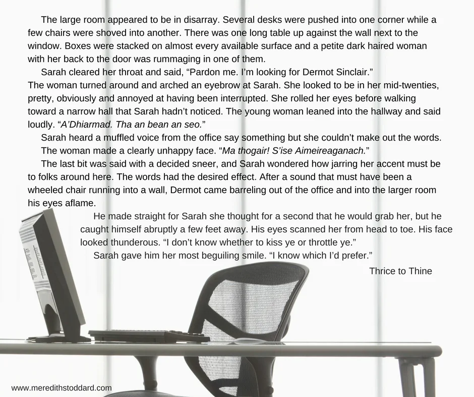 The large room appeared to be in disarray. Several desks were pushed into one corner while a few chairs were shoved into another. There was one long table up against the wall next to the window. Boxes were stacked on.jpg