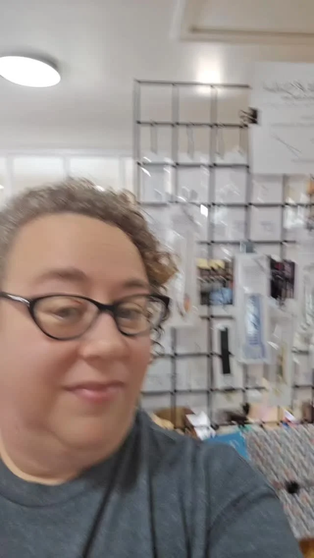 How's the new shop going, you ask? Just swimmingly! @canalquarterarts #knittersofinstagram #fiberartistsofinstagram #authorsofinstagram #fxbgarts