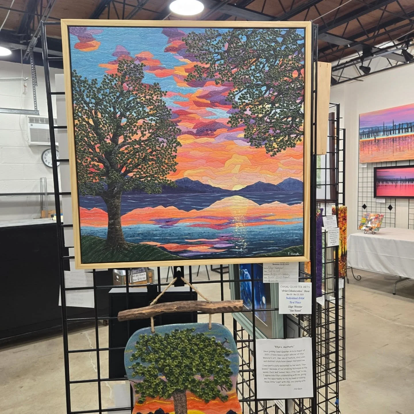 Some truly inspiring works in the artist collaboration show going on this weekend @canalquarterarts You should check it out. #fxbgarts #fxbgva