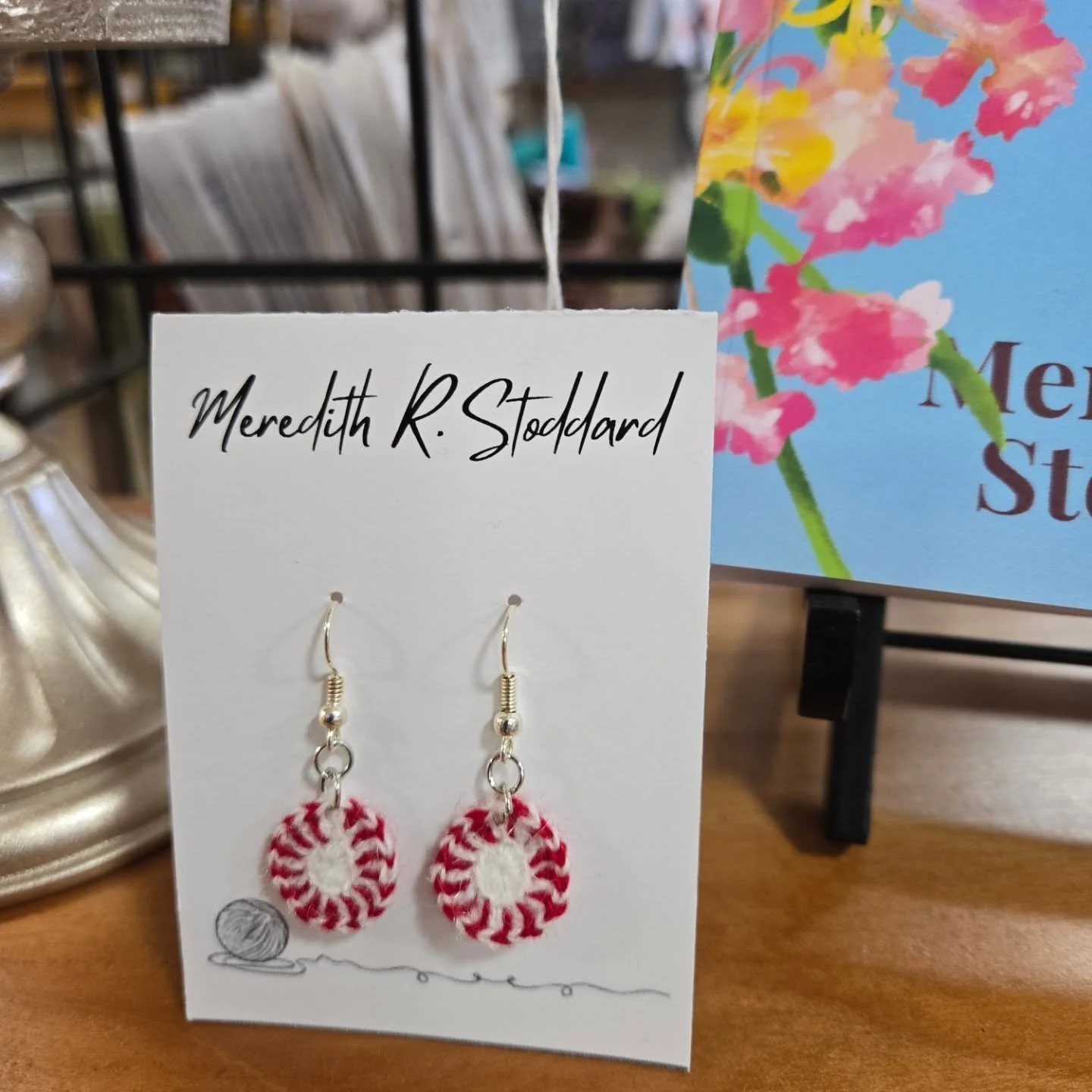 Been having fun experimenting with #microcrochet and have some super cute things in the shop, but I ran out of my earring cards. Have to print more, but you can get these @canalquarterarts along with tons of other art and handmade treasures. #microcr