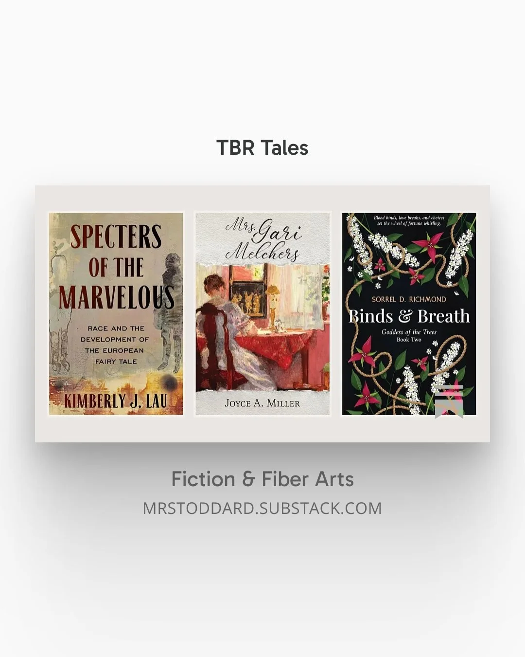 My TBR pile has been growing so fast lately. Here are 3 books I'm super excited to dive into. What's topping your TBR pile?https://open.substack.com/pub/mrstoddard/p/tbr-tales?r=1m60mf&amp;utm_campaign=post&amp;utm_medium=web&amp;showWelcomeOnShare=t