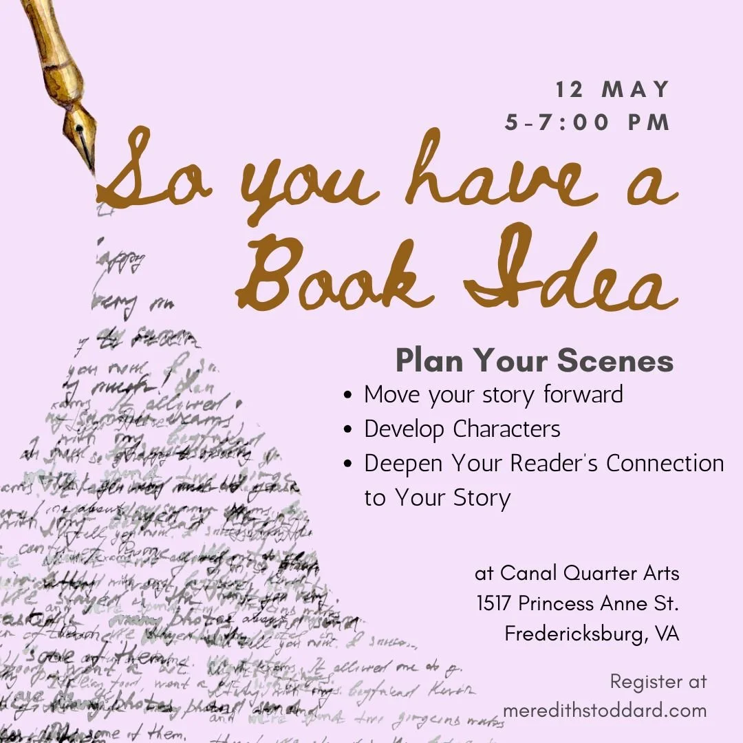 We've been having such a great time working on our book projects in my monthly writing workshops. You can still join us. You don't need to have attended previous workshops. Register here:
https://www.meredithstoddard.com/shop/p/develop-characters-yw3
