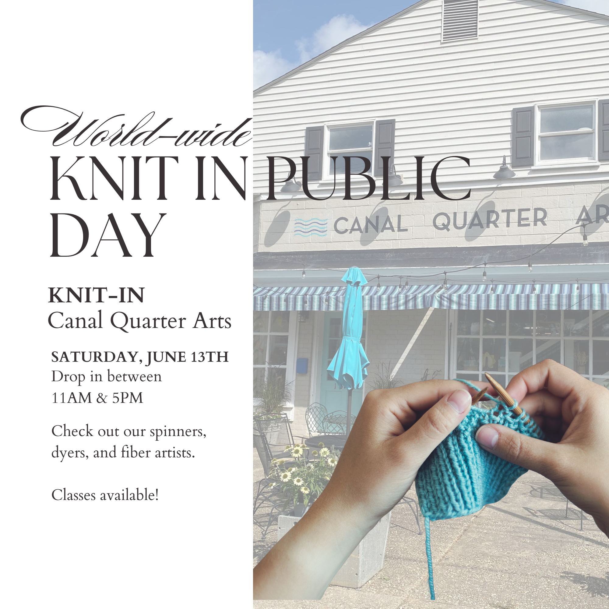 World-wide Knit in Public Day - Knit-in