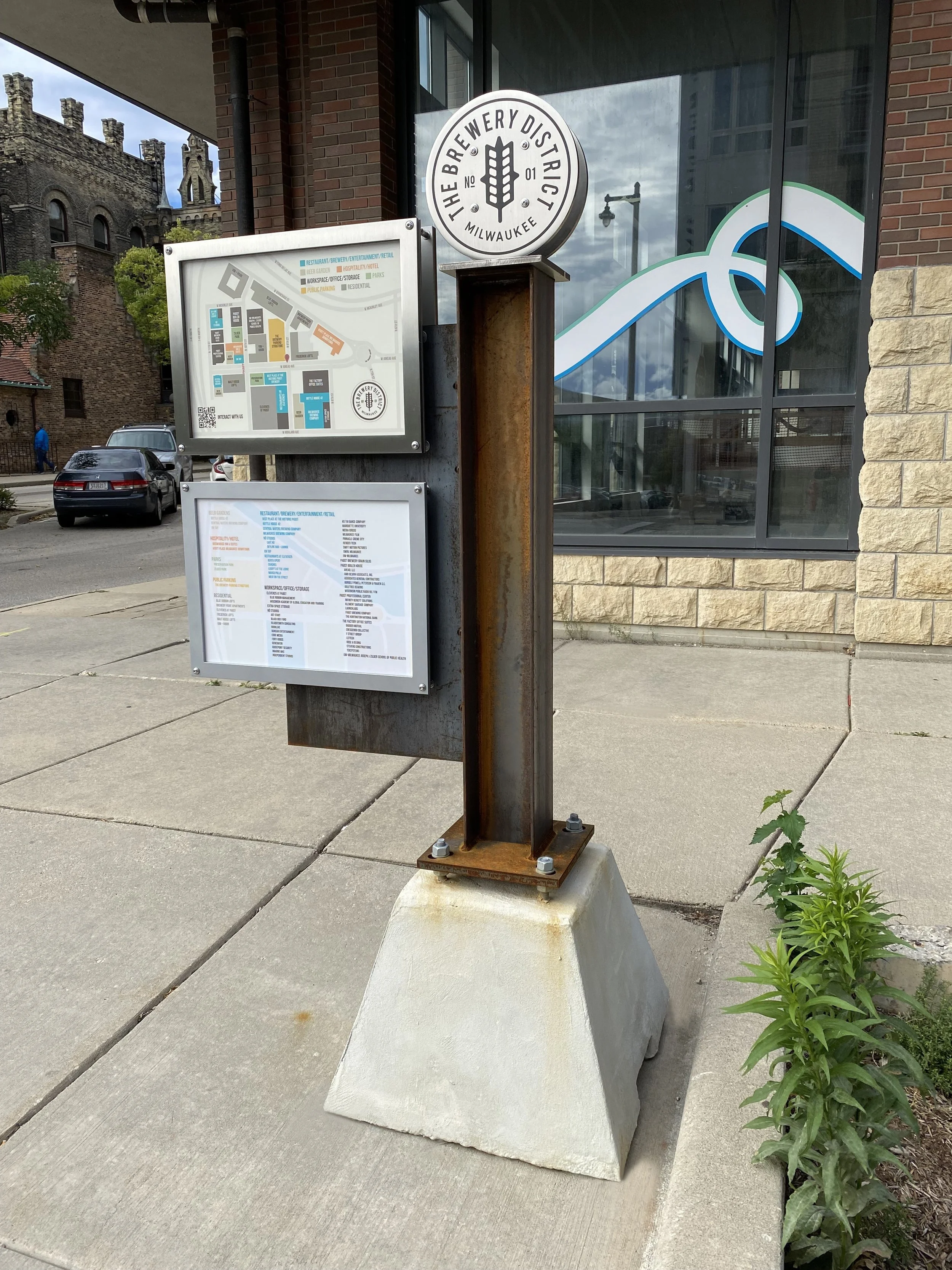 The Brewery District - Exterior Wayfinding Signage — Ascend Design