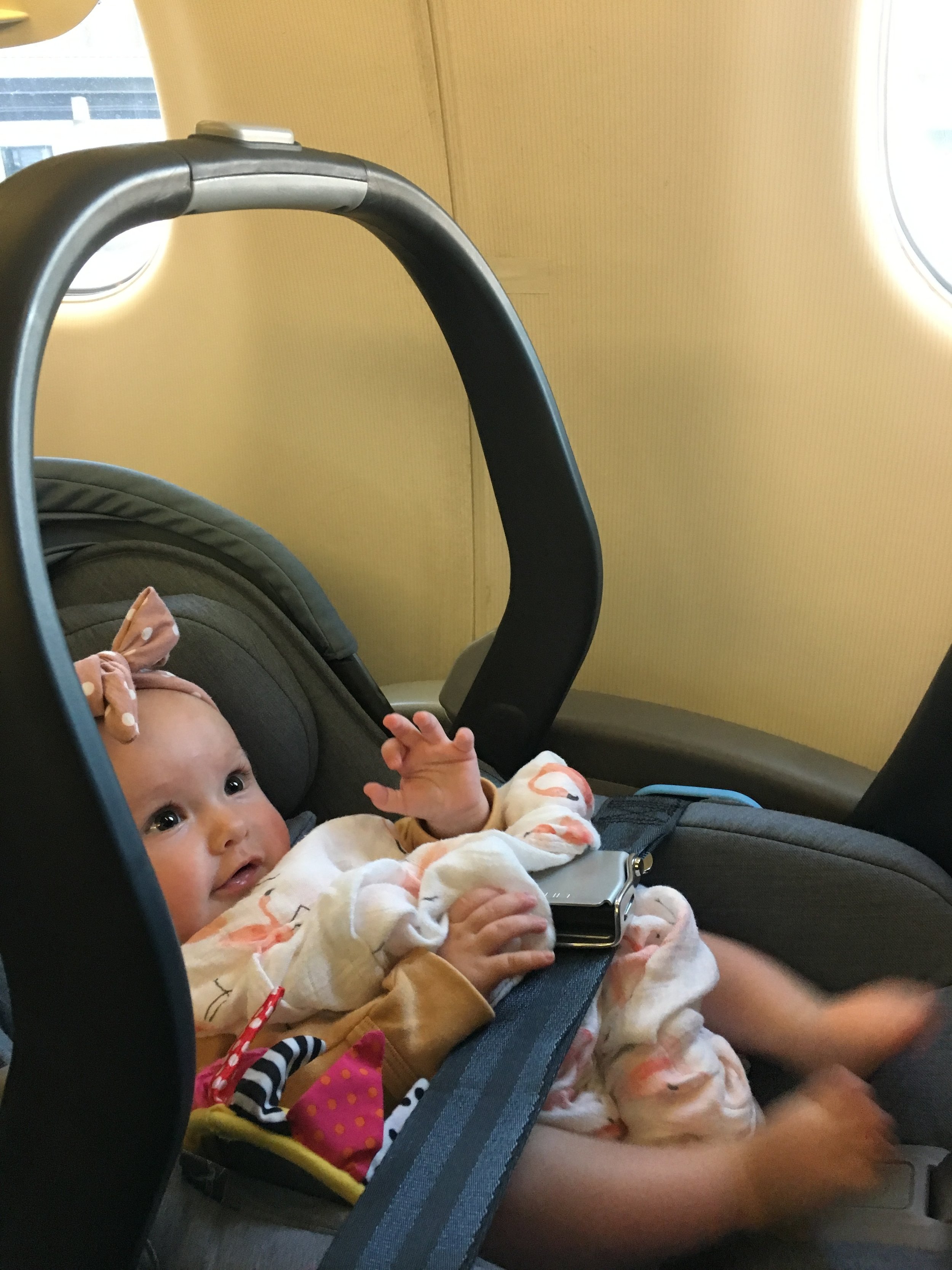 uppababy mesa on airplane