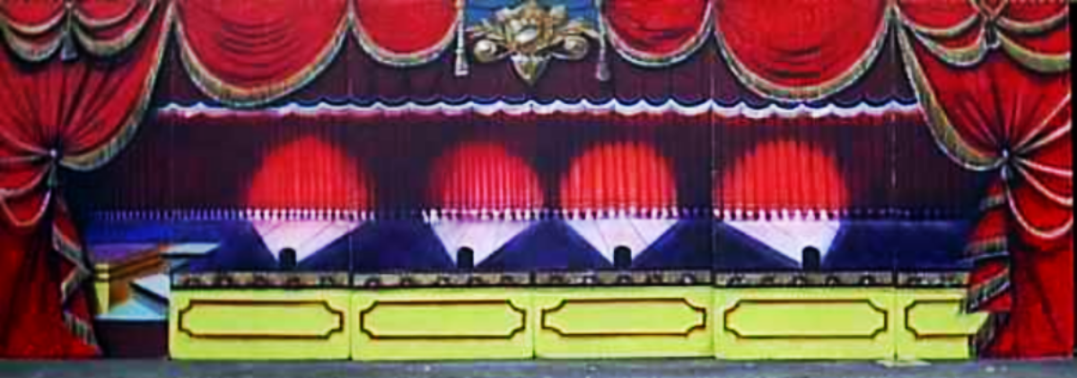Stage Scene: Put this behind your stage or anywhere. Measures 8' tall and 24' wide.