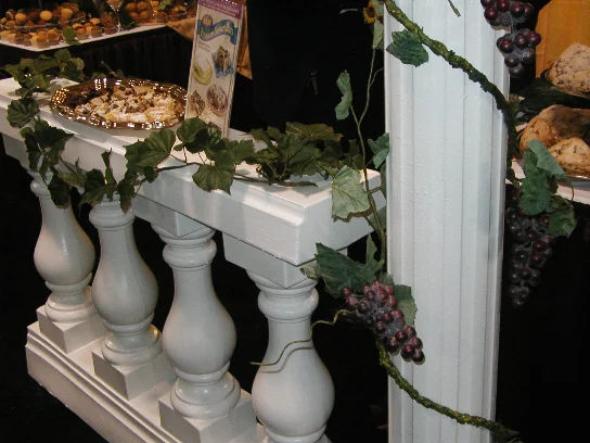 Balustrades, Roman Columns and Grapevines