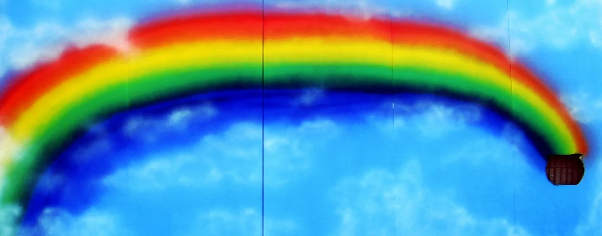Rainbow Scenes: Choose from 2 scenes. Each measures 8' high and 20' wide, foamcore.