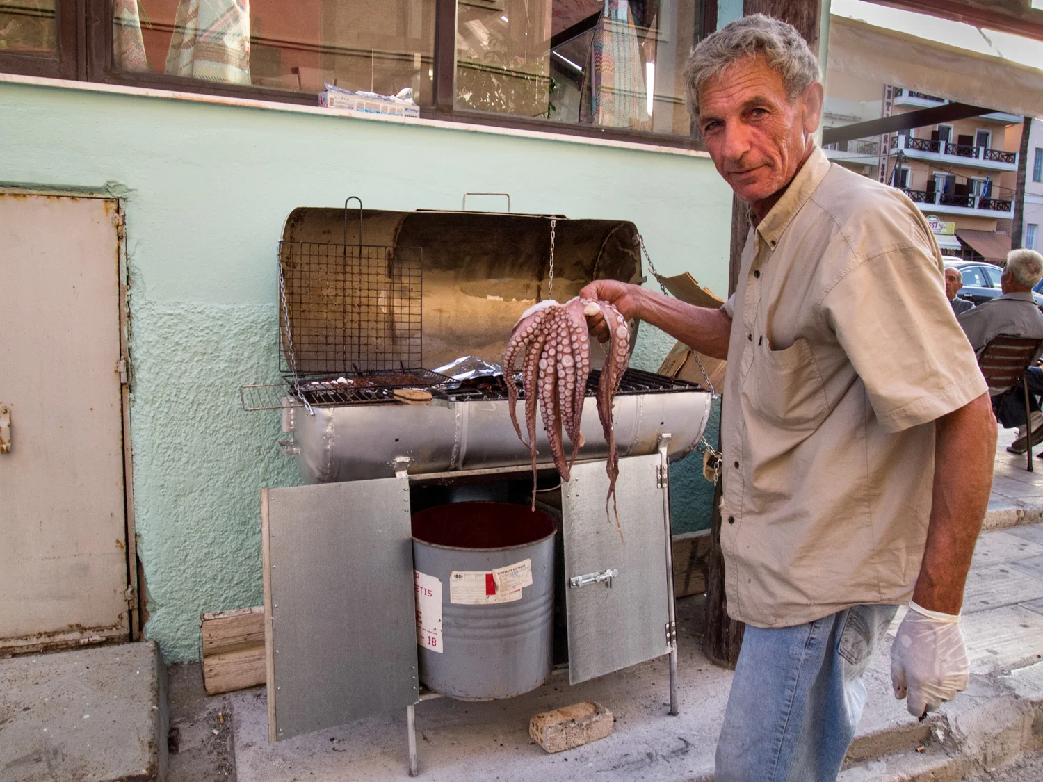 Grilling Octopus