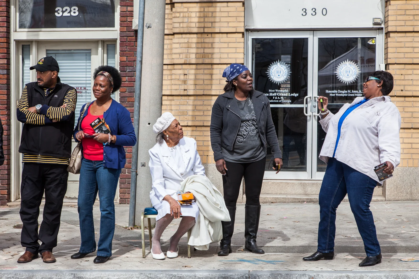 Spectators at Black History Month Parade, 2014, Atlanta