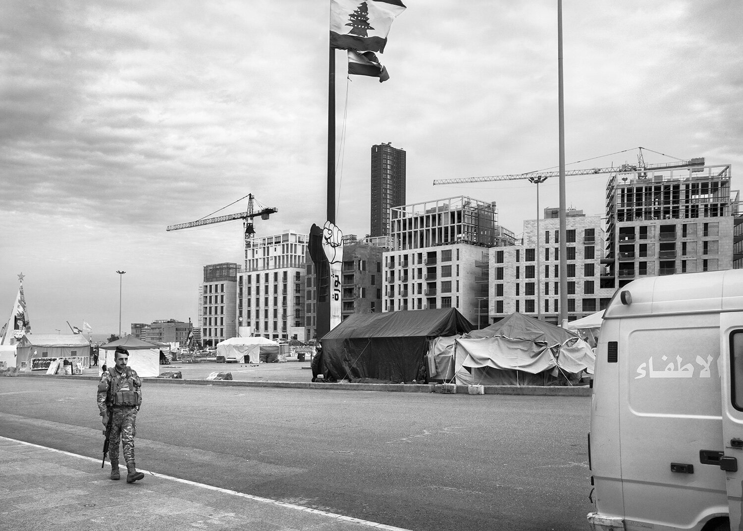   Martyr’s Square.  Beirut, Lebanon, 2020   Archival fiber inkjet print  16 x 22.4 inches  