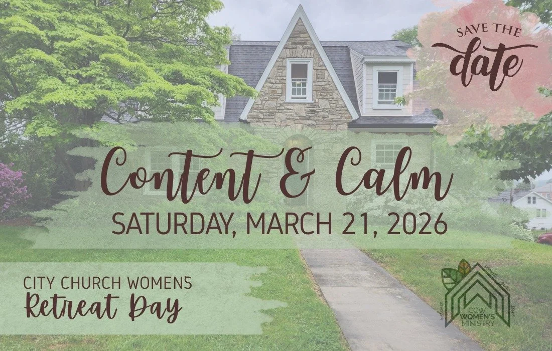 Set aside a day in March to learn about contentment &amp; practice calm together with the women of City Church. Register now via the newsletter or on planning center. Looking forward to seeing you there! #woventogether #ccwilm