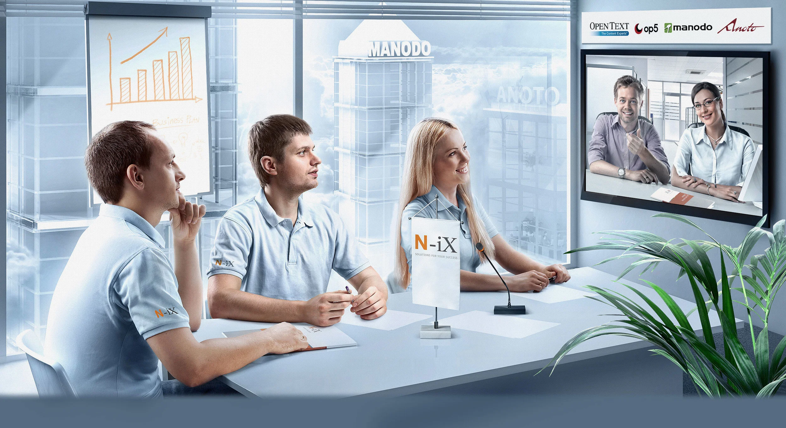 Client: N-iX Agency: Vitamin ADV Project Manager: Vitaliy Sobolevskiy Creative director: Ilya Lazorkyn Photoshooting: Vitamin Photo Studio Photographer: Jaroslav Monchak
