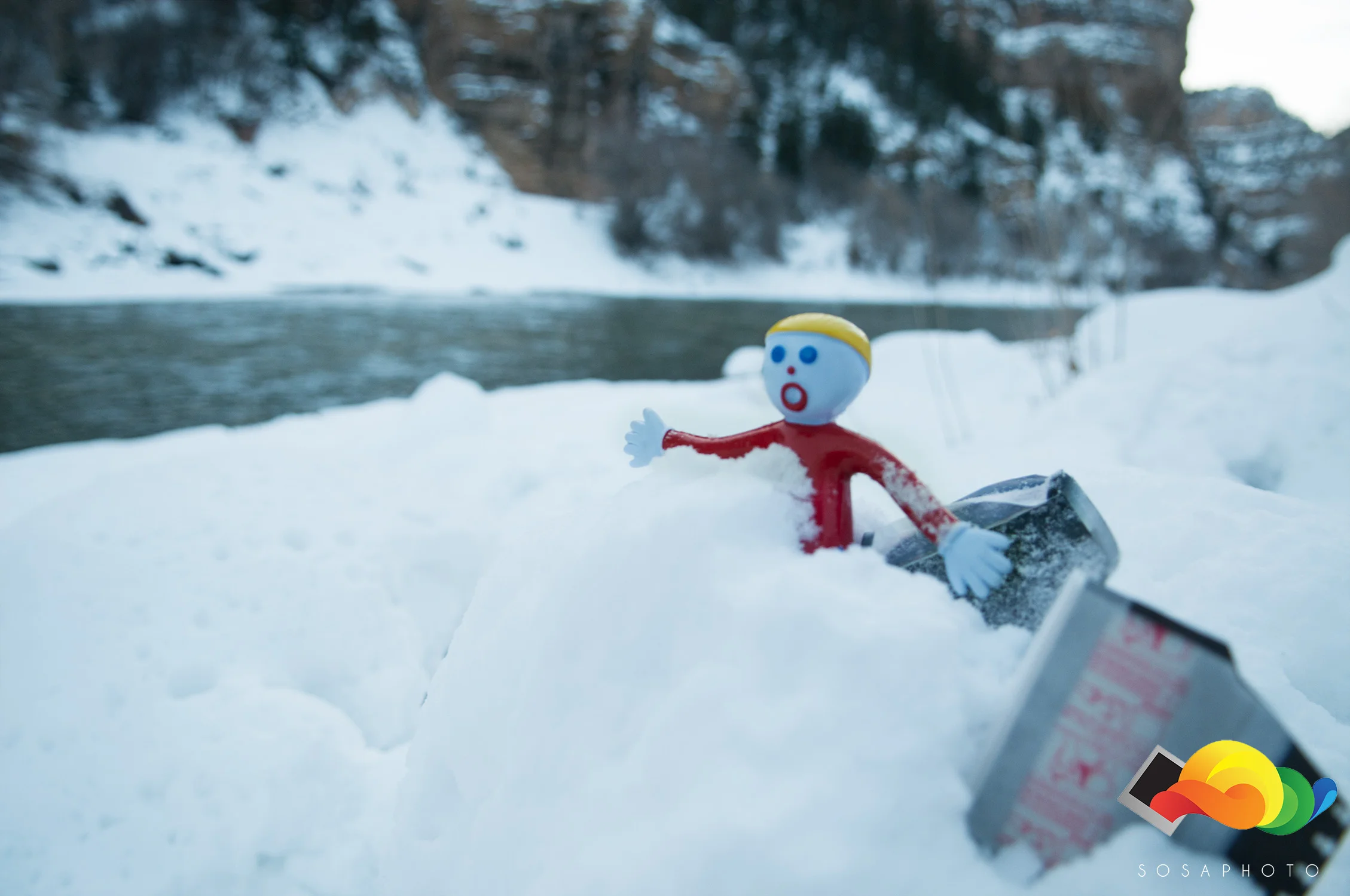  Wild Bill slipping into the Colorado River. 
