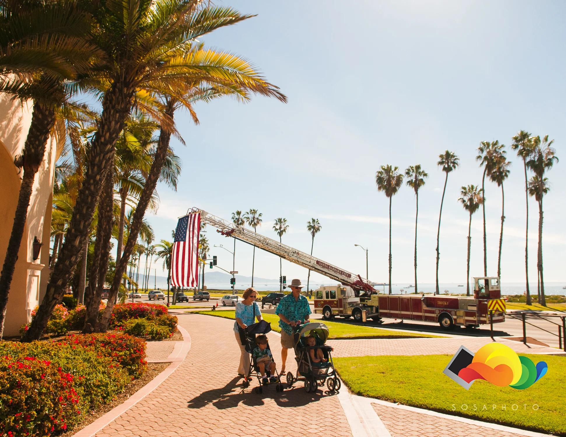 In Santa Barbara last month for a special occasion at the resort. 